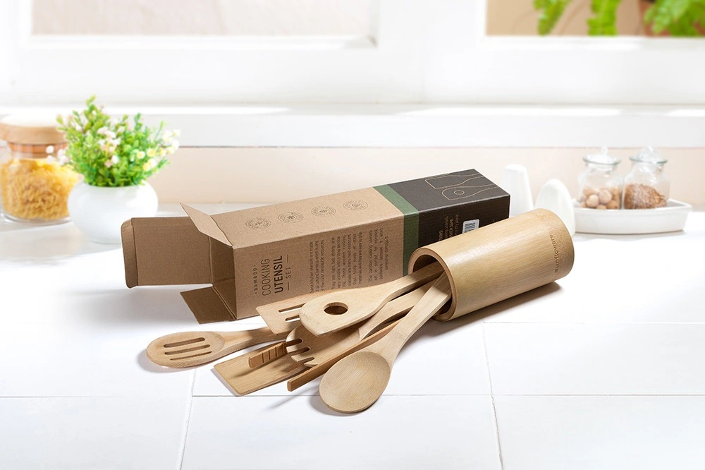 Bamboo Cooking Utensil Set photography 1