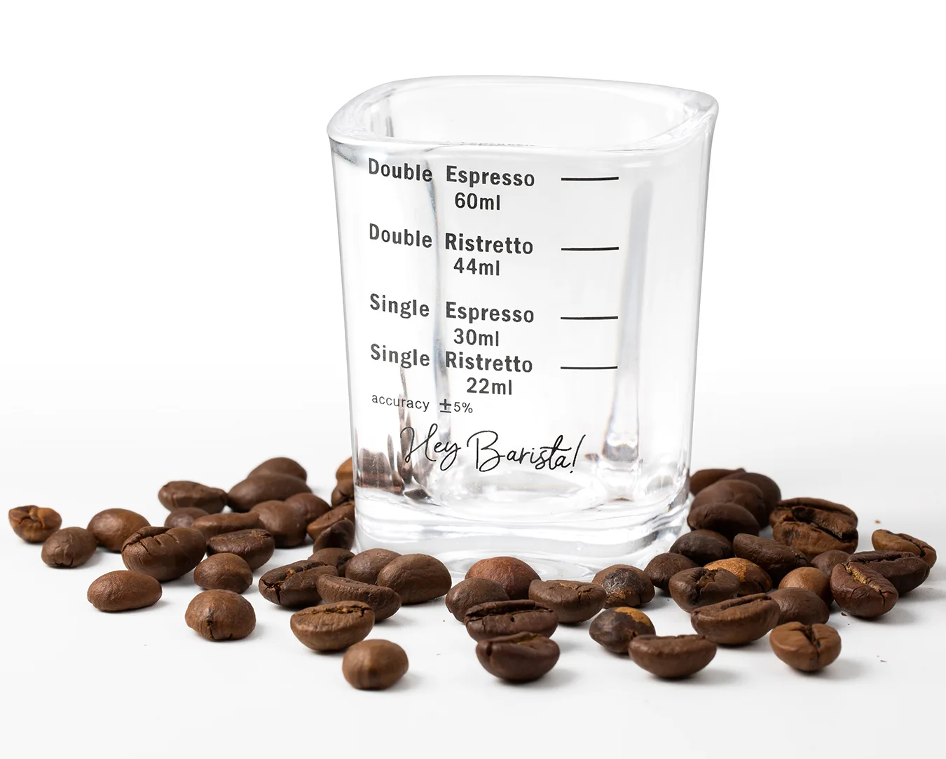 Shot Glasses and coffee beans photography