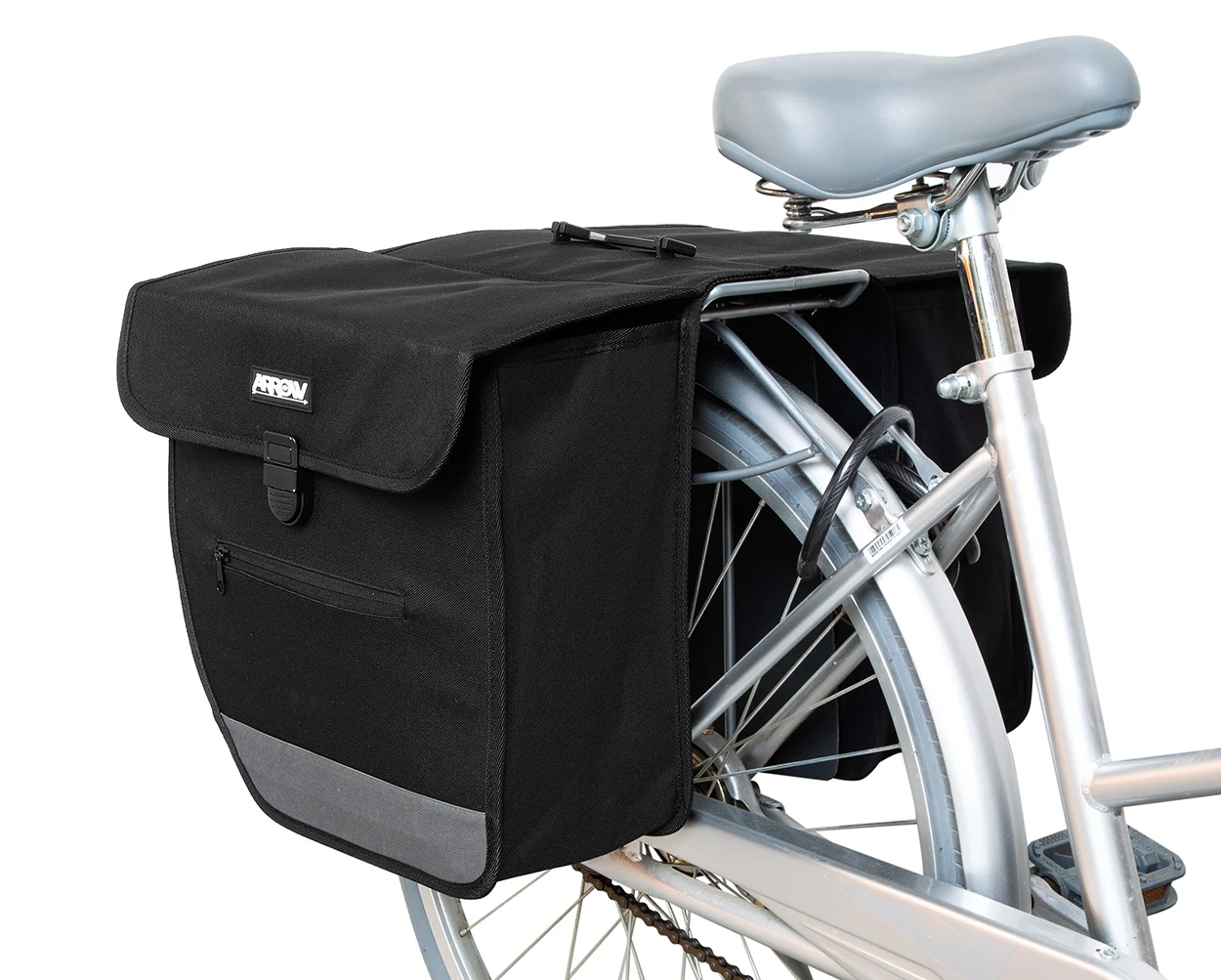 Photography of bicycle luggage bags