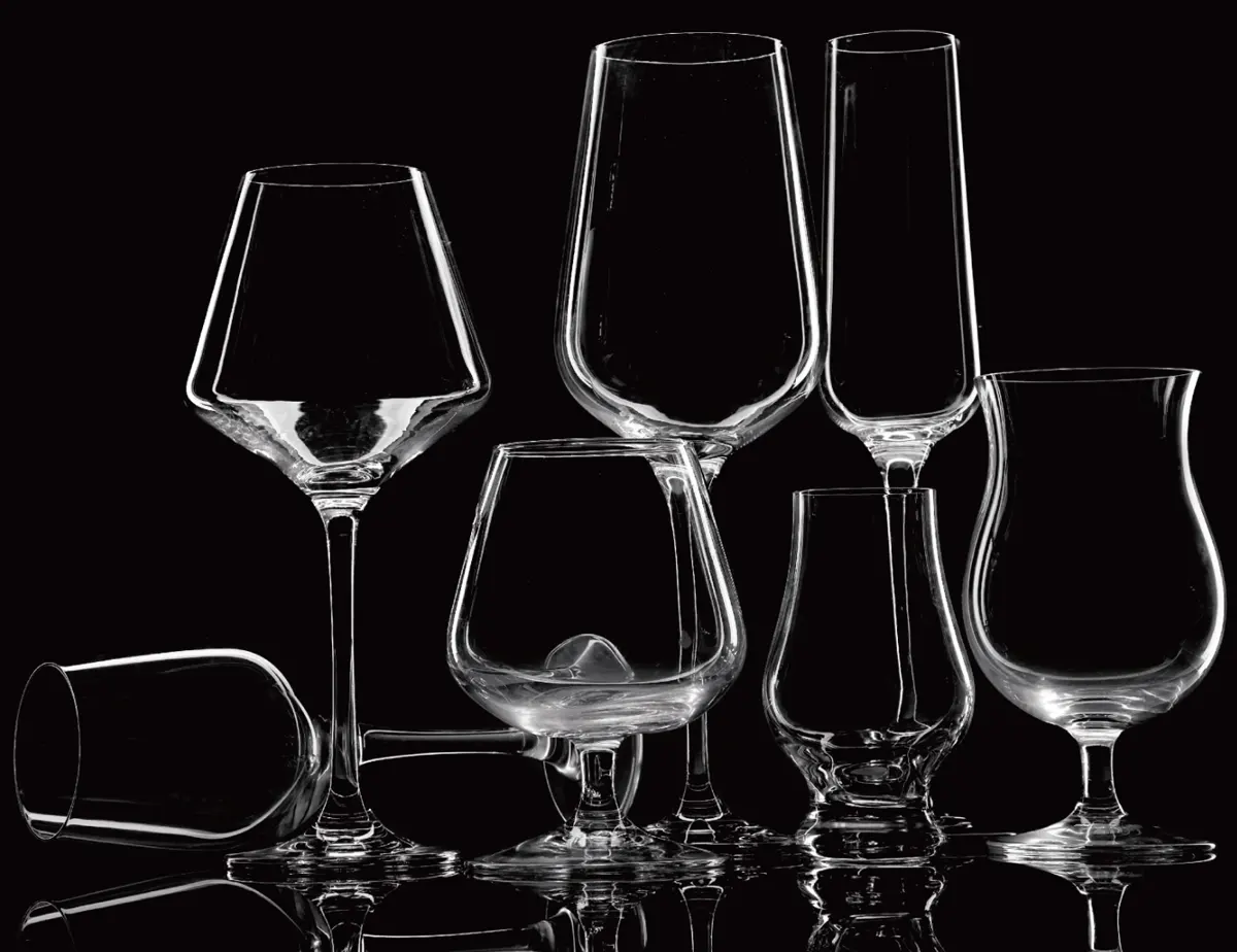 Clear Glass Wine Glasses Photography