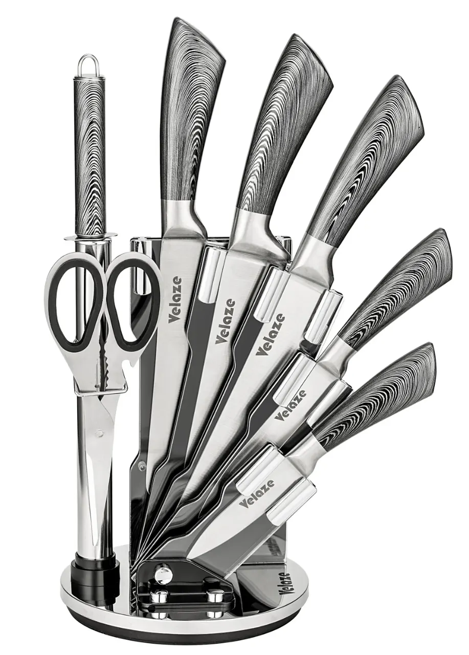 Stainless Steel Kitchen Knife Set Photography