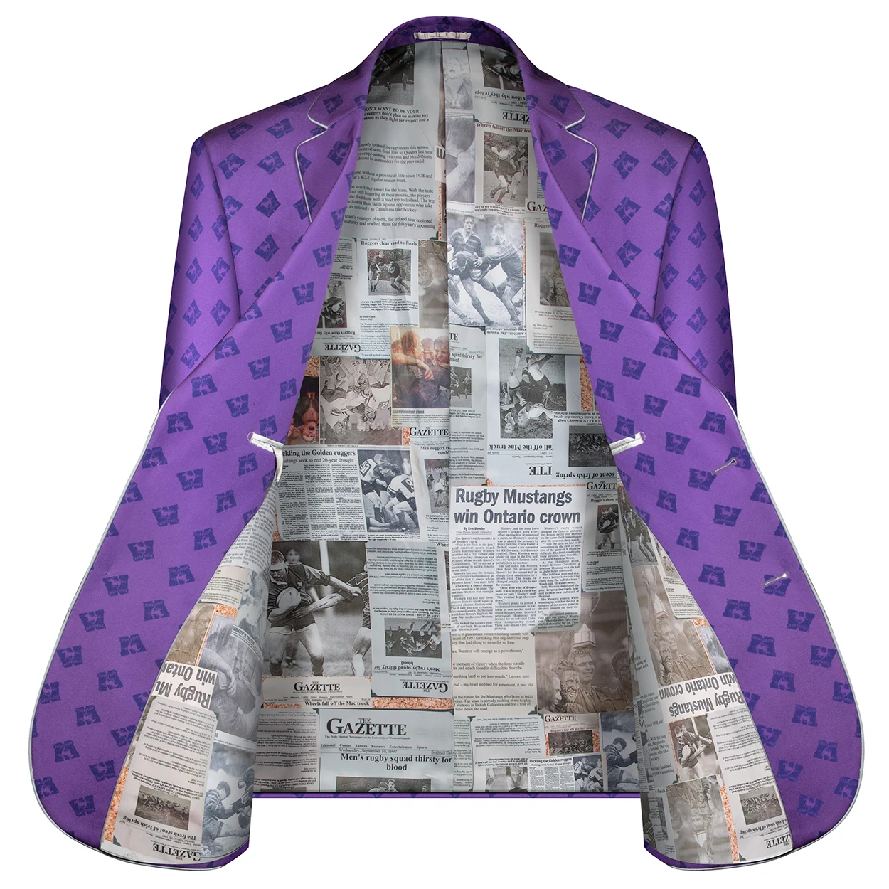 Purple Print Blazer photography