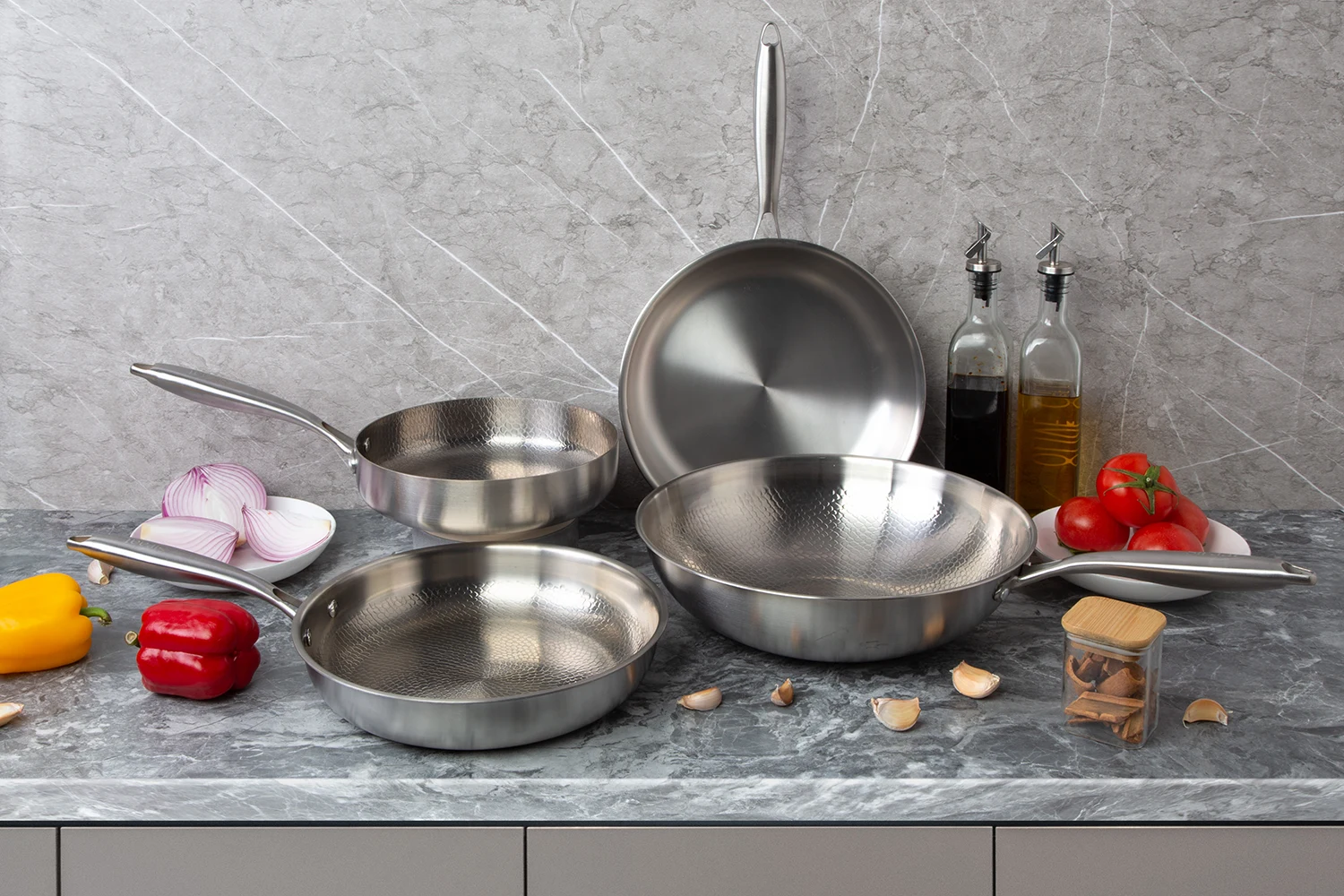 Background Styling Making Titanium Pots Shine